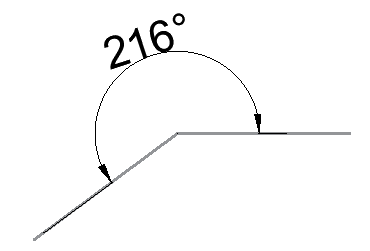 Autocad 180度以上の角度寸法を作成したい キャドテク アクト テクニカルサポート