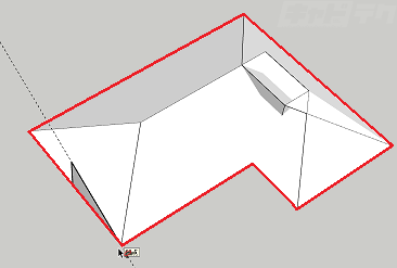 Sketchup 寄棟屋根を作成する フォローミー キャドテク アクト テクニカルサポート