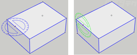 SketchUp 回転軸の設置面を拘束する  キャドテク  アクト 