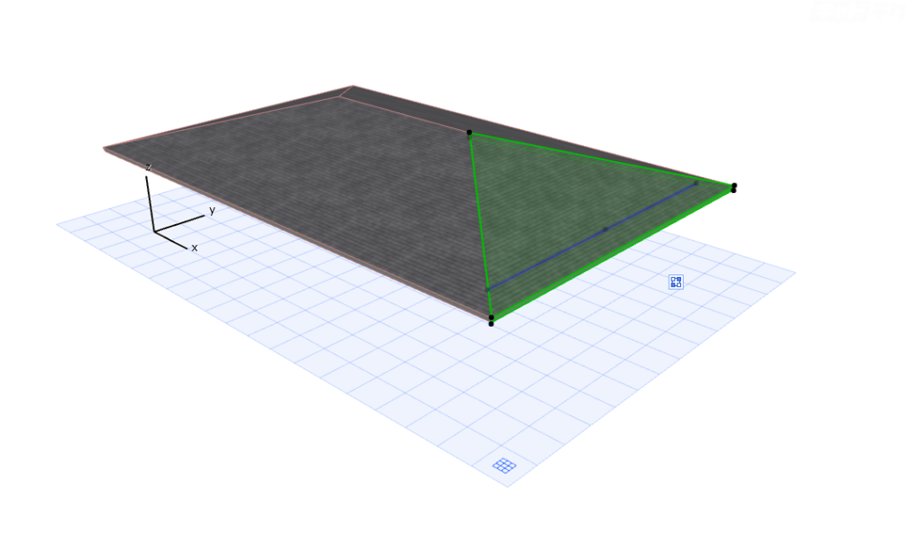 Archicad 単一平面屋根を分割する キャドテク アクト テクニカルサポート